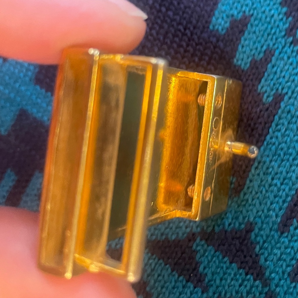 Dior Trotter 2-Tone Vintage Belt Clip - Picture 9 of 11